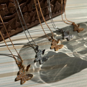 Elegant  Silver/ Golden Butterfly Chain Pendant for Women (KCJ0002)