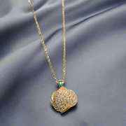Luxury Spinning Golden Heart Pendant | Rotating Locket (KCJ0024)