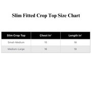 White Cotton Slim Fitted Crop Top