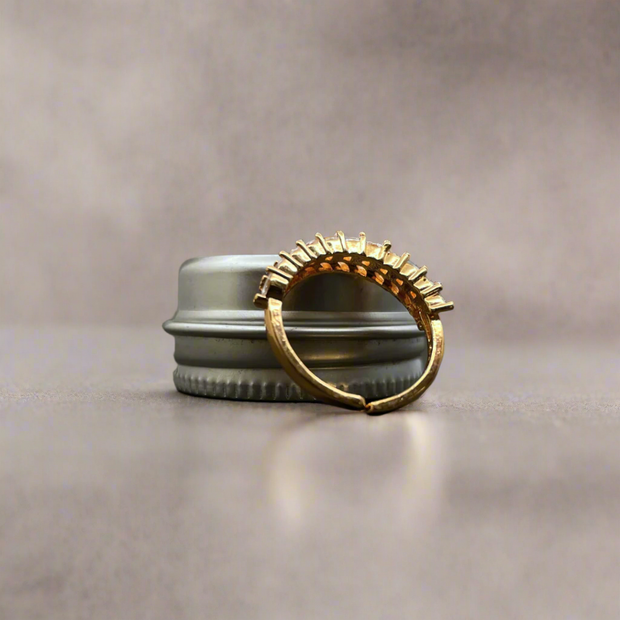 Royale Korean Crown Ring - Moissanite Stone Ring (KCJ0009)