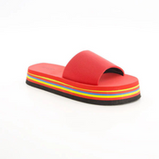 Rainbow Slide Slippers