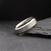 Plain Sterling Silver Stainless Titanium Ring for Men (KCJ0034)