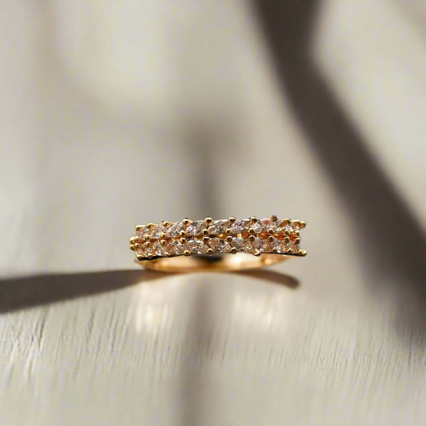 Royale Korean Crown Ring - Moissanite Stone Ring (KCJ0009)