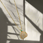 Luxury Spinning Golden Heart Pendant | Rotating Locket (KCJ0024)