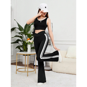 Comfy Patchwork Bell-Bottoms