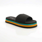 Rainbow Slide Slippers
