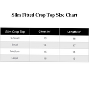 Black Cotton Slim Fitted Crop Top