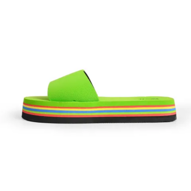 Rainbow Slide Slippers