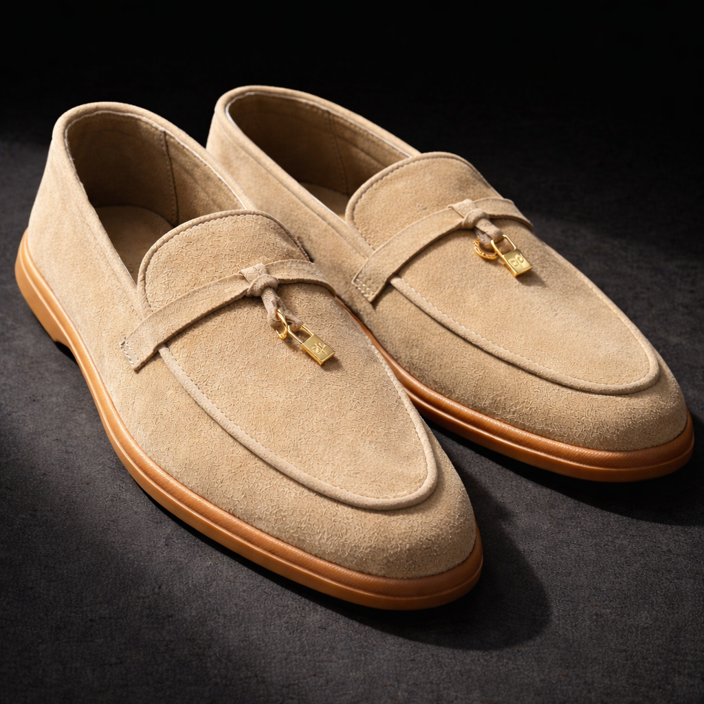 Sand Suede Loafers