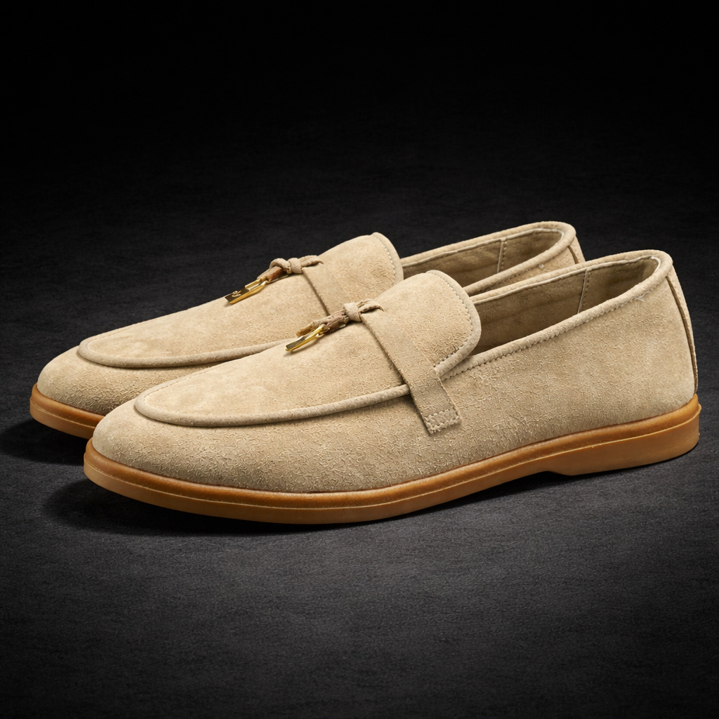 Sand Suede Loafers