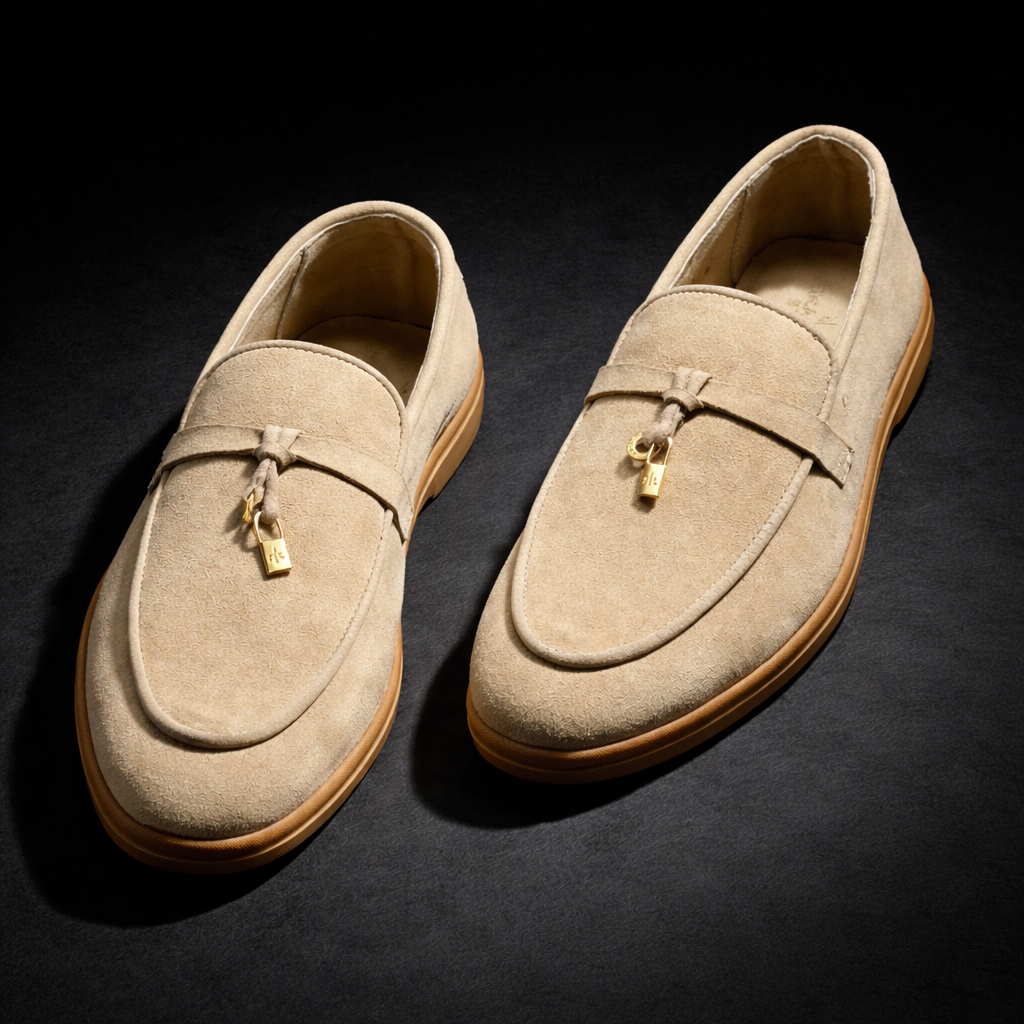 Sand Suede Loafers