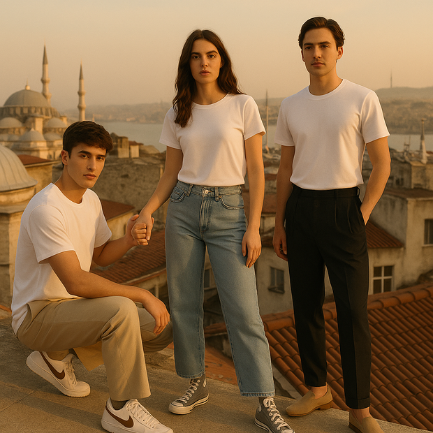Premium Unisex Plain White Seamless T-Shirt