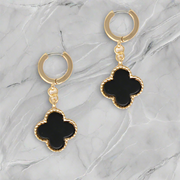 Black Clover 4 Leaf Earrings – Lucky Charm (KCJ0029)