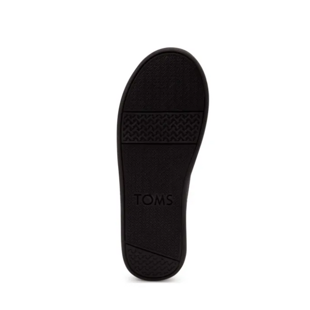 TOMS Syanno Black Canvas Slip-On Shoes Minor Fault