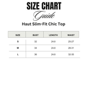 Haut Slim-Fit Chic Top