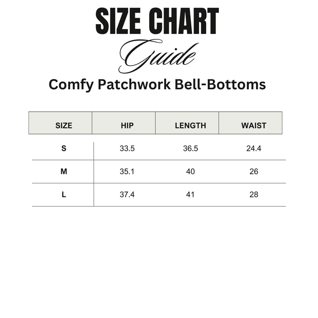 Comfy Patchwork Bell-Bottoms